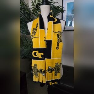 Georgia Tech Yellow and Black Fleece Scarf